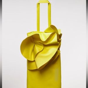 ZARA mini dress in neon yellow